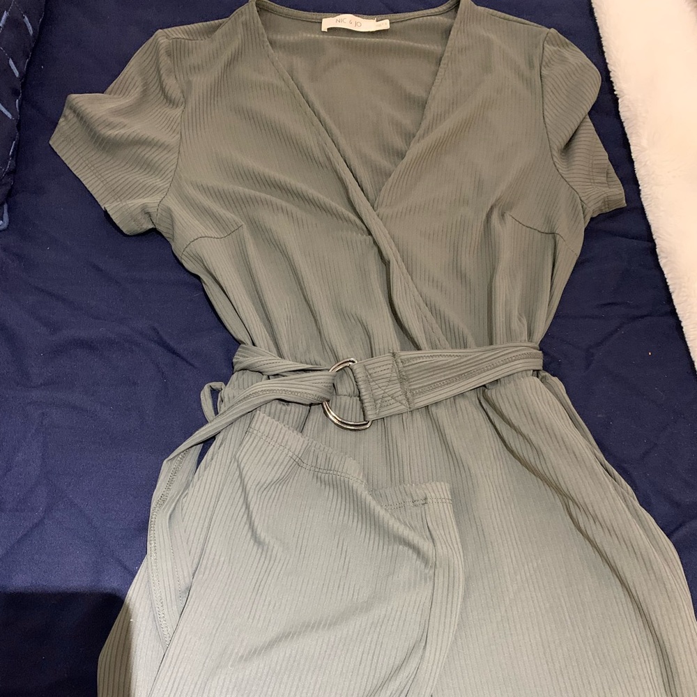 Forever 21 Sage Green Jumpsuit